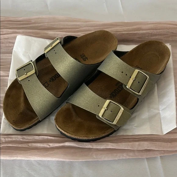 Birkenstock Metallic Sandals - Picture 1 of 5